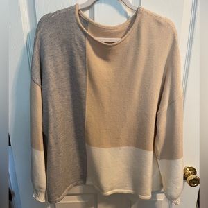 Color block sweater